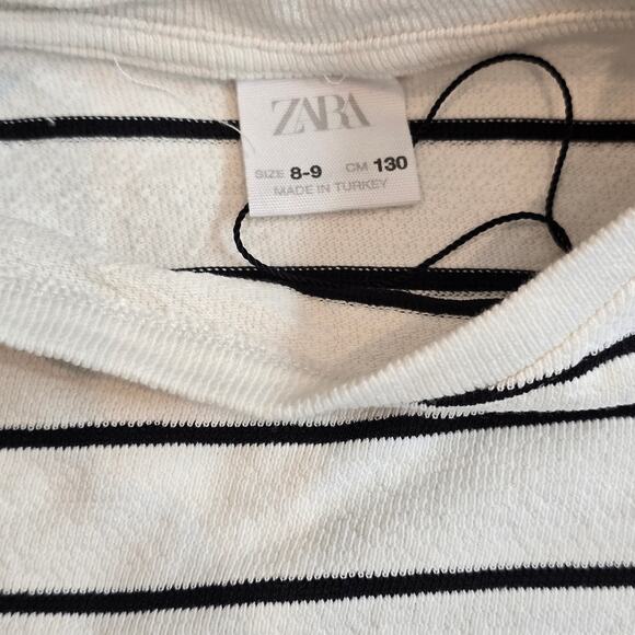 Girls Bundle Set Plaid Pj Pants 10, Stripe Zara Pants 10, Stripe Pearl Shirt 8-9 - Picture 4 of 11